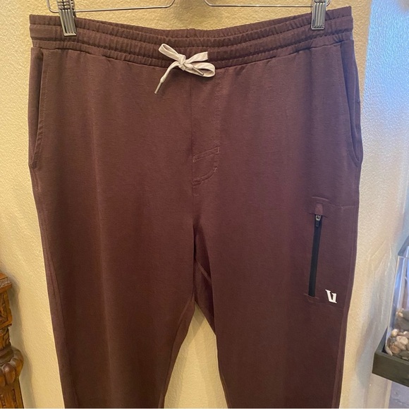 VUORI Men Brown Sunday Performance Key Embroidery Jogger Pants Size Large - Picture 2 of 10